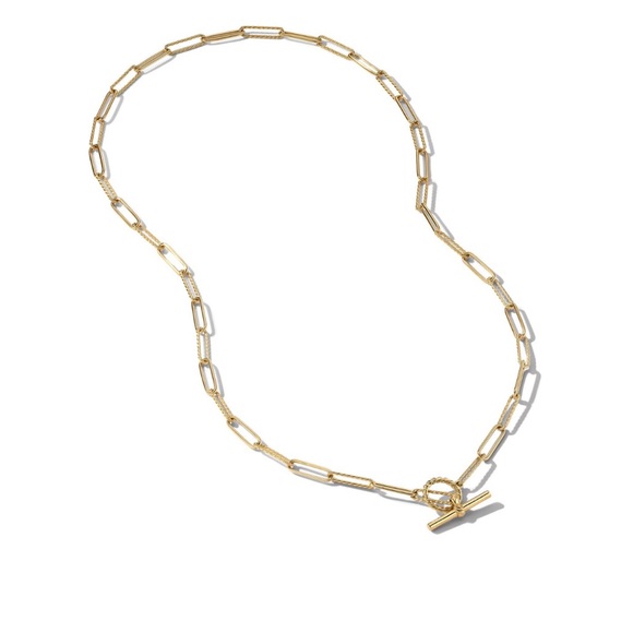 ✨ David Yurman Madison Elongated Chain Necklace in 18KT Yellow Gold, 18" - Picture 5 of 8